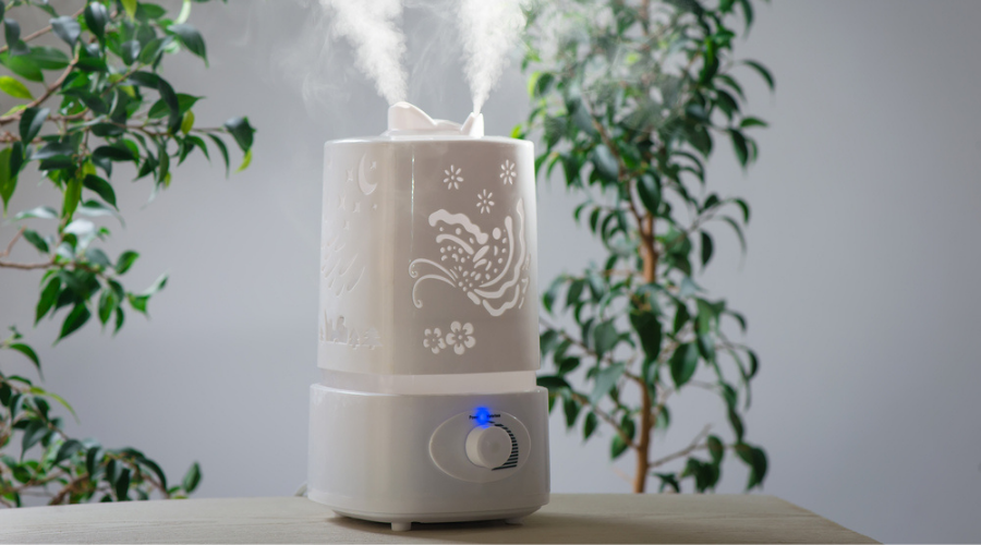 Humidifier placement in a room